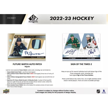 NHL pudełka karty hokejowe NHL 2022-23 Upper Deck SP Hockey Hobby Box