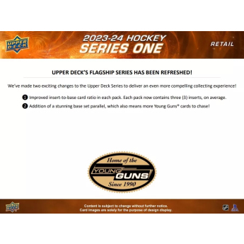 NHL pudełka karty hokejowe NHL 2023-24 Upper Deck Series 1 Gravity Retail Box