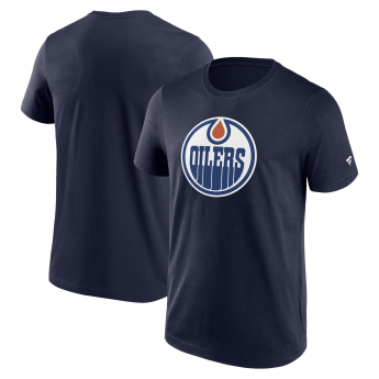 Edmonton Oilers koszulka męska Primary Logo Graphic T-Shirt blue