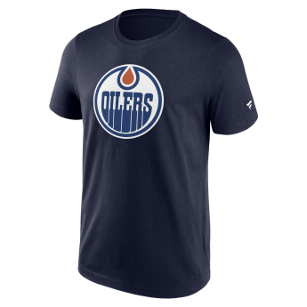 Edmonton Oilers koszulka męska Primary Logo Graphic T-Shirt blue