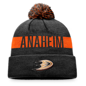 Anaheim Ducks czapka zimowa Fundamental Beanie Cuff with Pom