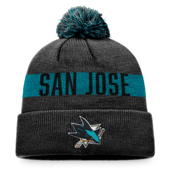 San Jose Sharks czapka zimowa Fundamental Beanie Cuff with Pom