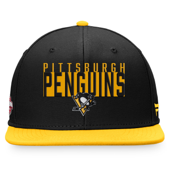 Pittsburgh Penguins czapka flat baseballówka Fundamental Color Blocked Snapback