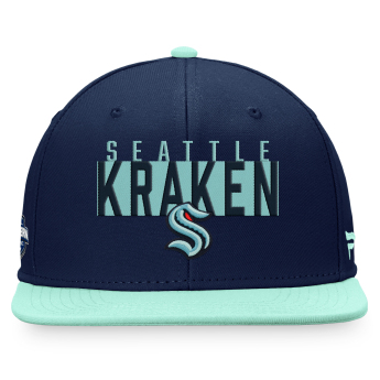 Seattle Kraken czapka flat baseballówka Fundamental Color Blocked Snapback