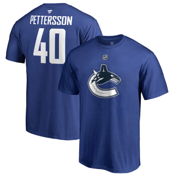 Vancouver Canucks koszulka męska Elias Pettersson #40 Authentic Stack Name & Number