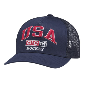 Reprezentacje hokejowe czapka baseballówka USA CCM Meshback Trucker