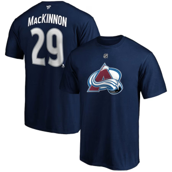 Colorado Avalanche koszulka męska Nathan MacKinnon #29 Name & Number navy