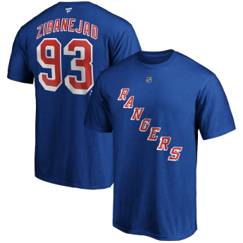 New York Rangers koszulka męska Mika Zibanejad #93 Name & Number blue