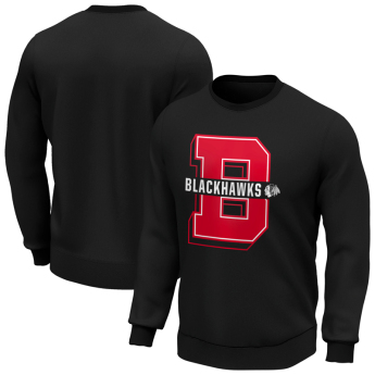 Chicago Blackhawks bluza męska College Letter Crew Sweatshirt