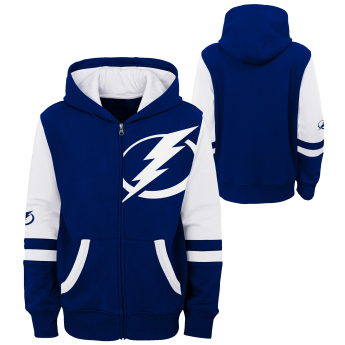 Tampa Bay Lightning dziecięca bluza z kapturem faceoff colorblocked fleece full-zip