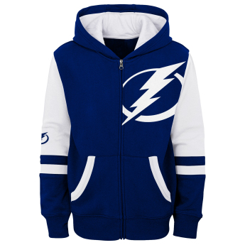 Tampa Bay Lightning dziecięca bluza z kapturem faceoff colorblocked fleece full-zip