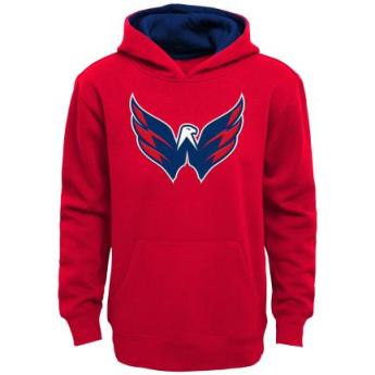 Washington Capitals dziecięca bluza z kapturem Prime Logo Pullover Fleece red