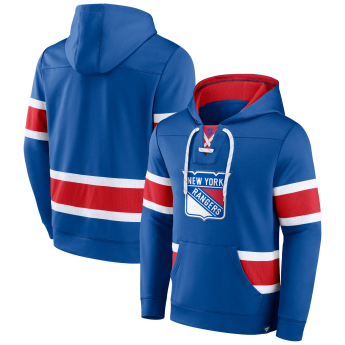 New York Rangers męska bluza z kapturem Iconic NHL Exclusive Pullover Hoodie
