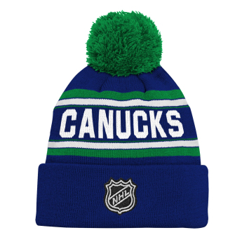 Vancouver Canucks czapka zimowa dziecięca Jacquard Cuffed Knit With Pom