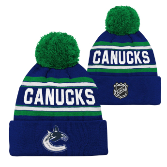 Vancouver Canucks czapka zimowa dziecięca Jacquard Cuffed Knit With Pom