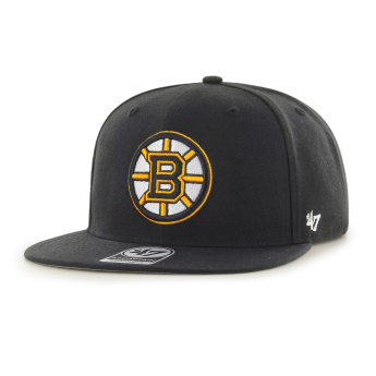 Boston Bruins czapka flat baseballówka No Shot 47 CAPTAIN NHL black
