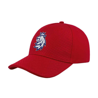Reprezentacje hokejowe dziecięca czapka baseballowa Czech republic Relax red with logo embroidery