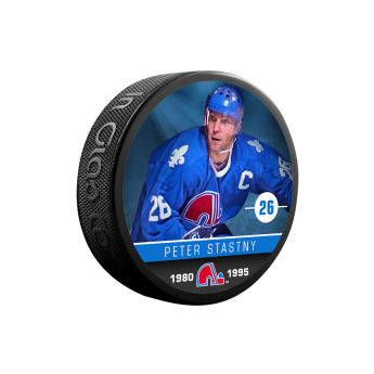 Qubec Nordiques krążek Peter Stastny #26 Souvenir Collector Hockey Puck