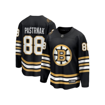 Boston Bruins dziecięca koszulka meczowa David Pastrnak #88 black 100th Anniversary Premier Breakaway Jersey