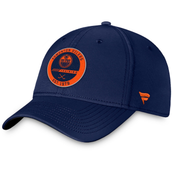 Edmonton Oilers czapka baseballówka Authentic Pro Training Flex navy