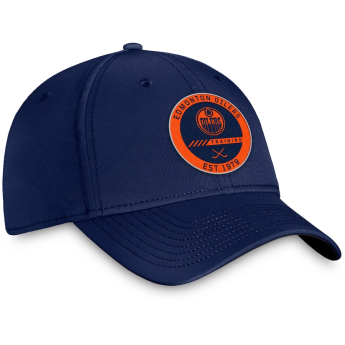 Edmonton Oilers czapka baseballówka Authentic Pro Training Flex navy