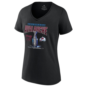 Colorado Avalanche koszulka damska 2022 Stanley Cup Champions Found A Way 3D V-Neck