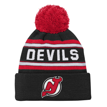 New Jersey Devils czapka zimowa dziecięca Jacquard Cuffed Knit With Pom