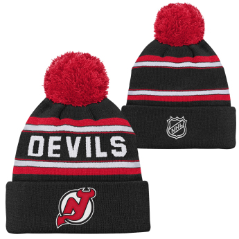 New Jersey Devils czapka zimowa dziecięca Jacquard Cuffed Knit With Pom