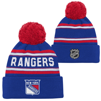 New York Rangers czapka zimowa dziecięca Jacquard Cuffed Knit With Pom