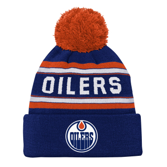 Edmonton Oilers czapka zimowa dziecięca Jacquard Cuffed Knit With Pom