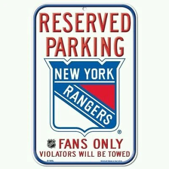 New York Rangers tablica na ścianę Reserved Parking Sign