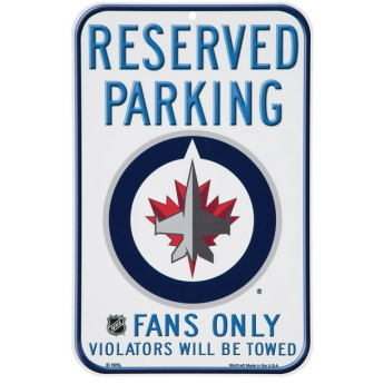 Winnipeg Jets tablica na ścianę Reserved Parking Sign