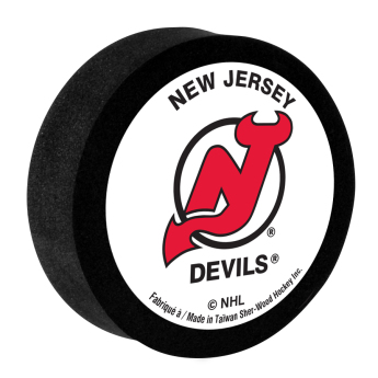 New Jersey Devils krążek do hokeja z pianki White Sher-Wood