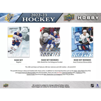 NHL pudełka karty hokejowe NHL 2022-23 Upper Deck SPx Hockey Hobby Box