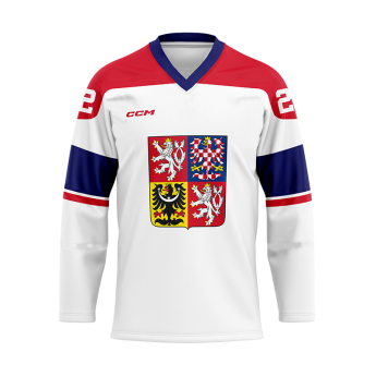 Reprezentacje hokejowe hokejowa koszulka meczowa Czech republic Fan white David Pastrňák #88