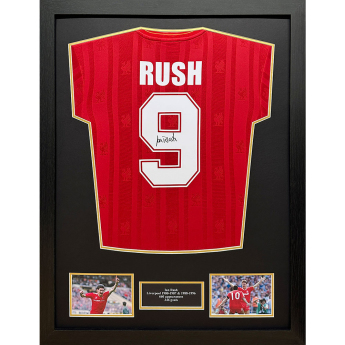 Słynni piłkarze koszulka w antyramie Liverpool FC 1986 Rush Signed Shirt (Framed)