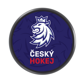 Reprezentacje hokejowe krążek navy Czech Ice Hockey logo lion