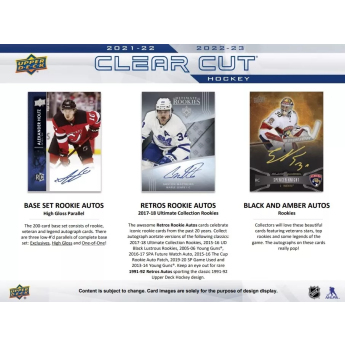 NHL pudełka karty hokejowe NHL 2022-23 Upper Deck Clear Cut Hobby Box