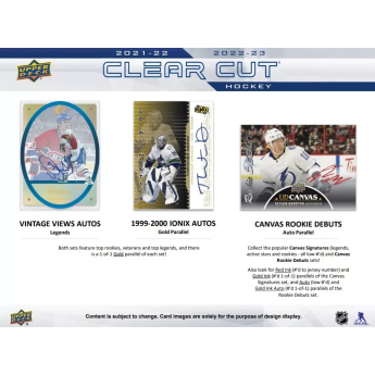 NHL pudełka karty hokejowe NHL 2022-23 Upper Deck Clear Cut Hobby Box