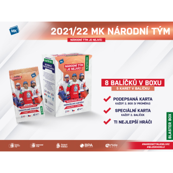 NHL pudełka karty hokejowe NHL Czech hockey national team representation 2022 Blaster box