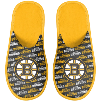 Boston Bruins kapcie dziecięce team scuff slippers