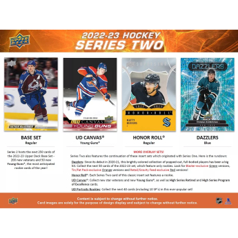 NHL pudełka karty hokejowe NHL 2022-23 Upper Deck Series 2 Tin Box