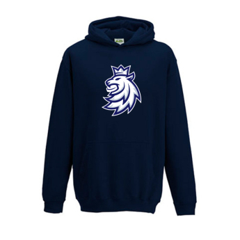 Reprezentacje hokejowe dziecięca bluza z kapturem navy Czech Ice Hockey lion