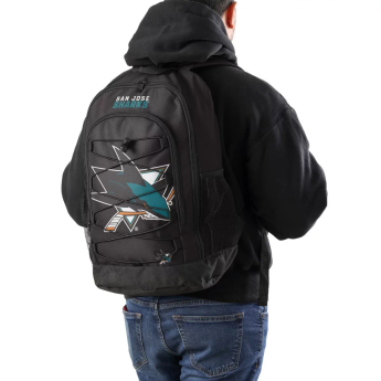 San Jose Sharks plecak FOCO Big Logo Bungee Backpack