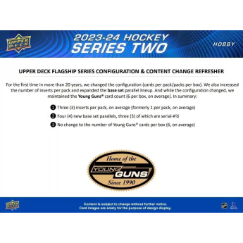 NHL pudełka karty hokejowe NHL 2023-24 Upper Deck Series 2 Tin Box