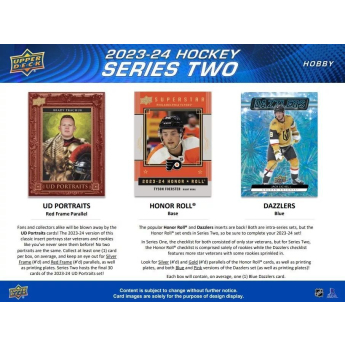 NHL pudełka karty hokejowe NHL 2023-24 Upper Deck Series 2 Hobby Box