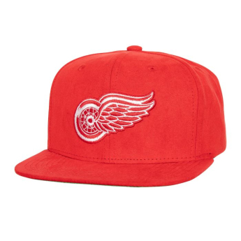 Detroit Red Wings czapka flat baseballówka Sweet Suede Snapback Vntg red