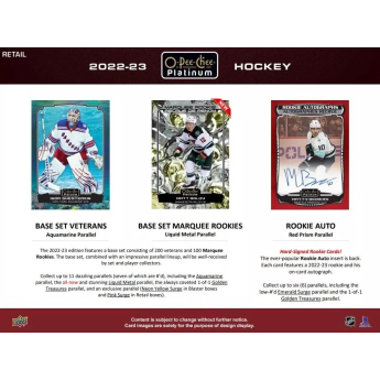 NHL pudełka karty hokejowe NHL 2022-23 Upper Deck O-Pee-Chee Platinum Blaster Box