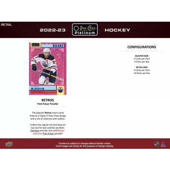 NHL pudełka karty hokejowe NHL 2022-23 Upper Deck O-Pee-Chee Platinum Blaster Box