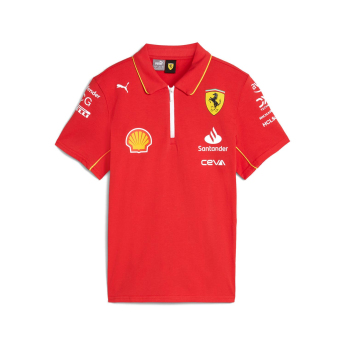 Ferrari dziecięca koszulka polo Driver red F1 Team 2024